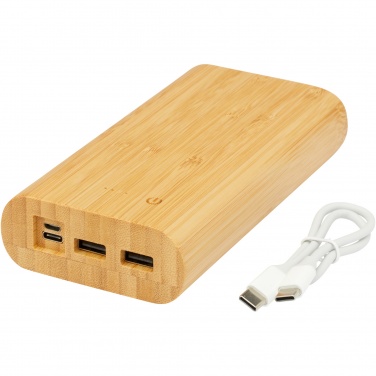 Logo trade promotional merchandise photo of: Tulda 20.000 mAh bamboo power bank