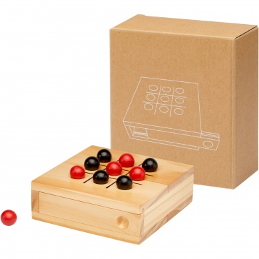 Logo trade promotional gifts picture of: Strobus wooden tic-tac-toe game