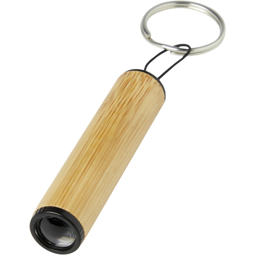 Logo trade promotional items picture of: Cane bamboo key ring with light
