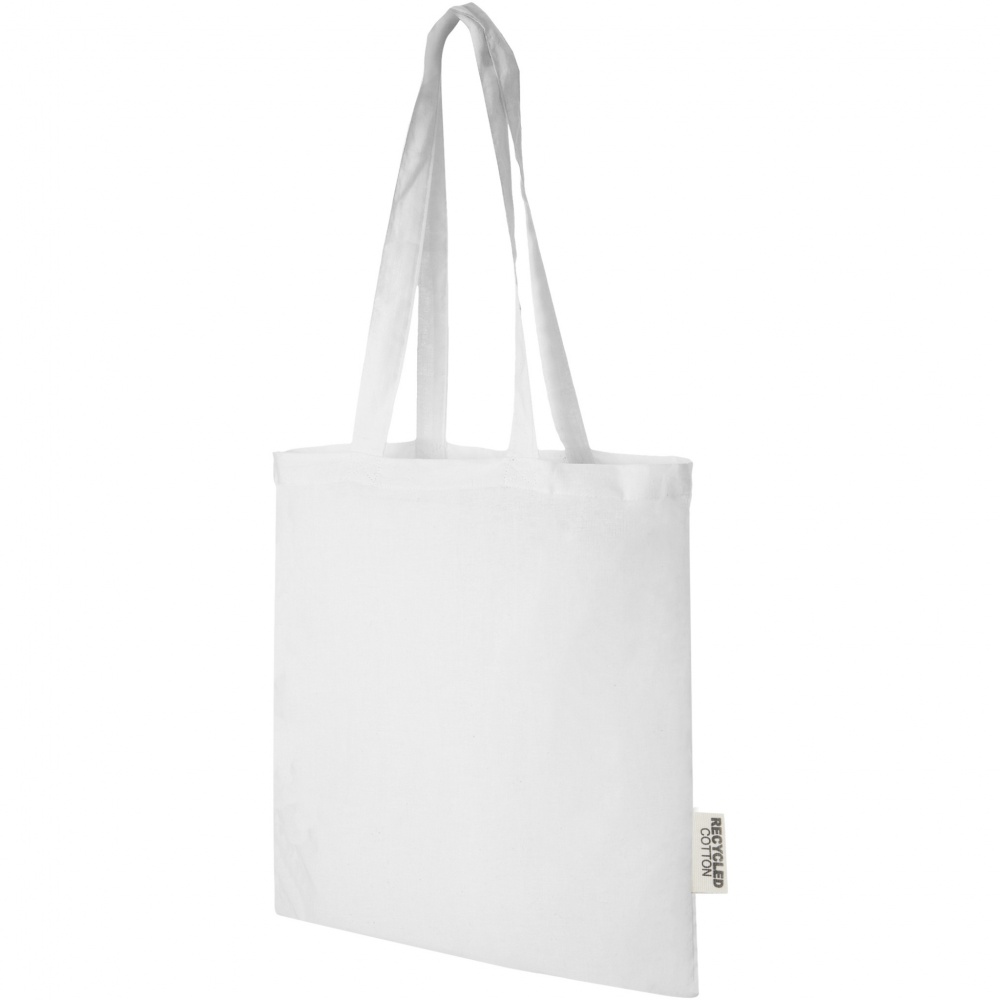 Logotrade business gift image of: Madras 140 g/m2 GRS recycled cotton tote bag 7L