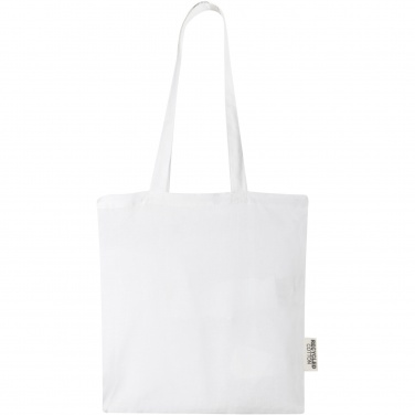 Logotrade corporate gift image of: Madras 140 g/m2 GRS recycled cotton tote bag 7L