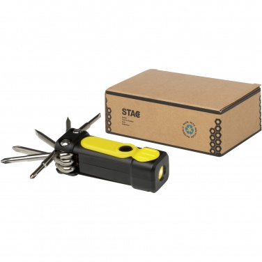Logo trade corporate gift photo of: Octo 8-in-1 RCS recycled plastic screwdriver set with torch