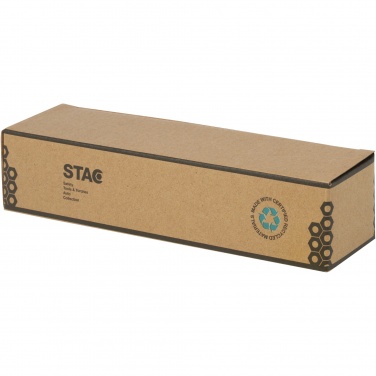 Logotrade promotional item image of: Kuma bamboo/RCS recycled plastic torch with carabiner