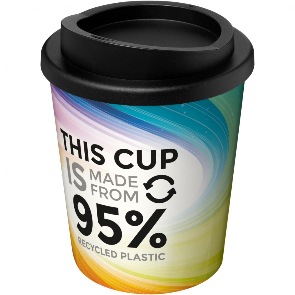 Logotrade corporate gift picture of: Brite-Americano® Espresso Recycled 250 ml insulated tumbler