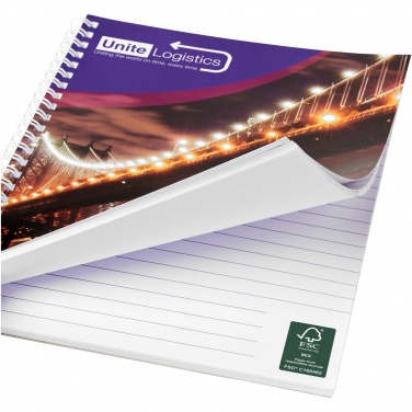Logotrade promotional item picture of: Desk-Mate® A5 spiral notebook with printed back cover