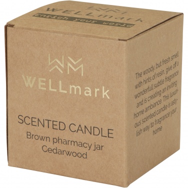Logotrade promotional item image of: Wellmark Let's Get Cozy 650 g scented candle - cedar wood fragrance