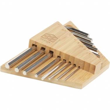 Logo trade promotional product photo of: Allen bamboo hex key tool set
