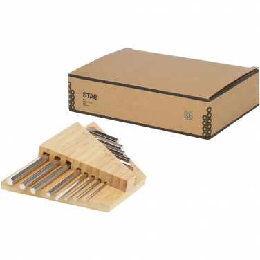 Logo trade promotional products picture of: Allen bamboo hex key tool set