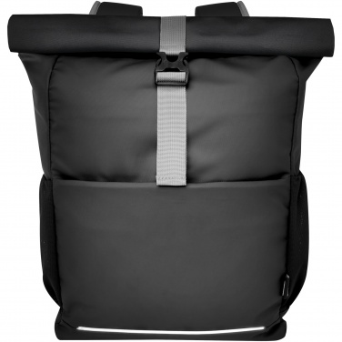 Logo trade promotional gifts picture of: Aqua 15" GRS recycled water resistant roll-top bike bag 20L