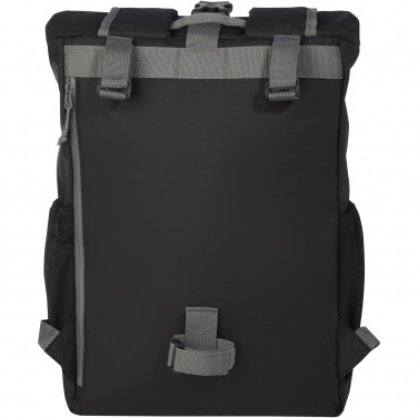 Logotrade promotional product image of: Aqua 15" GRS recycled water resistant roll-top bike bag 20L