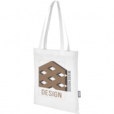 Logo trade corporate gift photo of: Zeus GRS recycled non-woven convention tote bag 6L