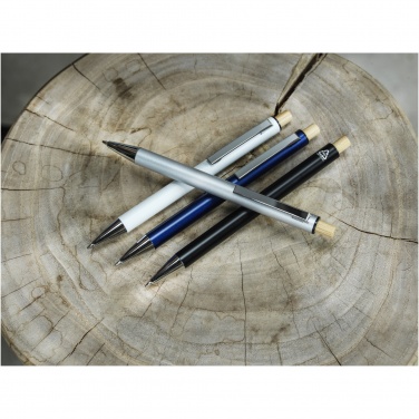 Logotrade promotional merchandise image of: Cyrus recycled aluminium ballpoint pen (blue ink)