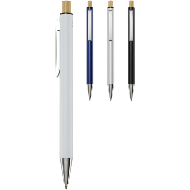 Logo trade promotional items picture of: Cyrus recycled aluminium ballpoint pen (black ink)