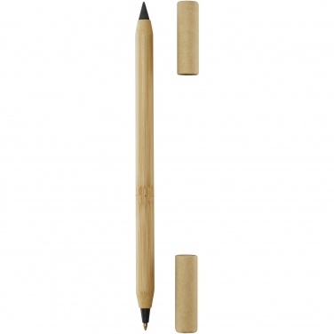 Logo trade promotional merchandise photo of: Samambu bamboo duo pen