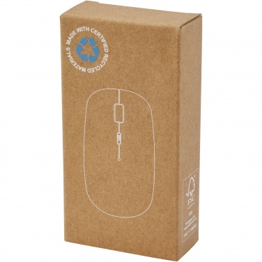 Logotrade promotional item image of: Menlo RCS recycled plastic wireless mouse 