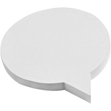 Logo trade promotional gift photo of: Sticky-Mate® speech bubble-shaped recycled sticky notes