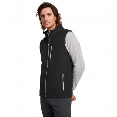Logo trade promotional merchandise image of: Nevada unisex softshell bodywarmer