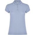 Star short sleeve women's polo, Zen Blue