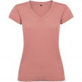 Victoria short sleeve women's v-neck t-shirt, Clay Orange