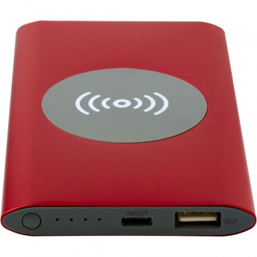 Logotrade promotional gift picture of: Juice 4000 mAh Type-C recycled aluminium wireless power bank 