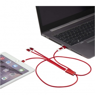 Logotrade promotional gift image of: Versatile 5-1 recycled aluminium charging cable