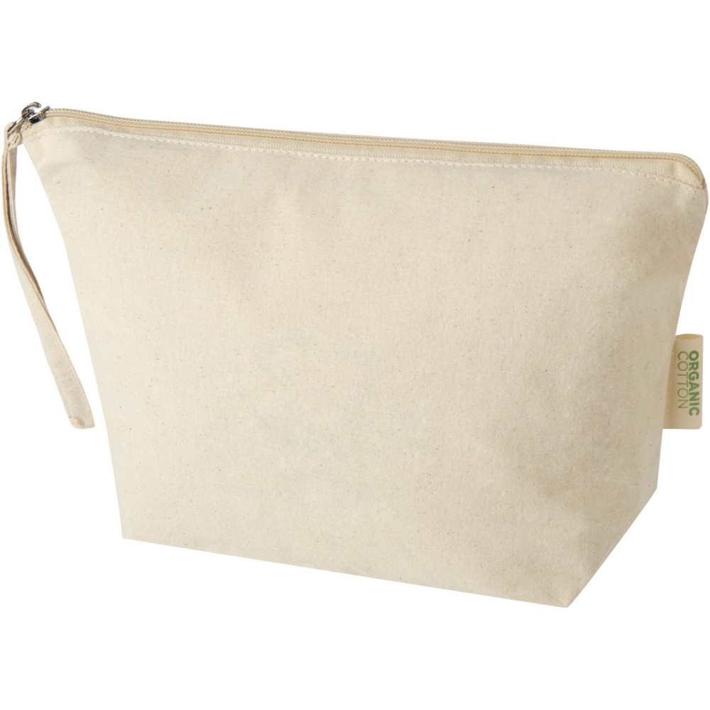 Logotrade promotional item picture of: Orissa 180 g/m² organic large accessory pouch 3L