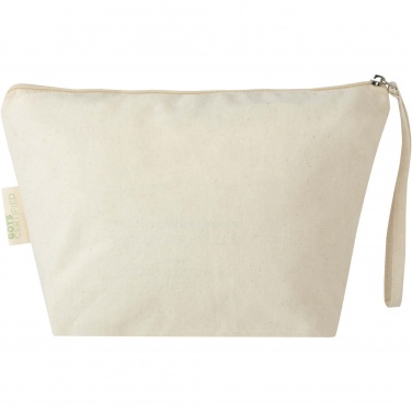 Logo trade promotional giveaways image of: Orissa 180 g/m² organic large accessory pouch 3L