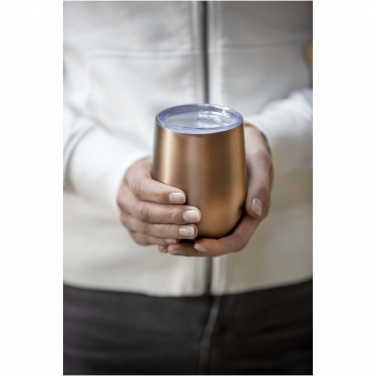 Logo trade promotional merchandise photo of: Corzo 350 ml RCS certified recycled stainless steel copper vacuum insulated cup