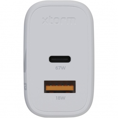 Logo trade promotional merchandise image of: Xtorm XEC067 GaN² Ultra 67W wall charger