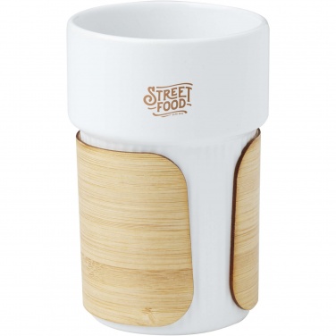 Logo trade corporate gift photo of: Tumbler Fika 340 ml with bamboo sleeve