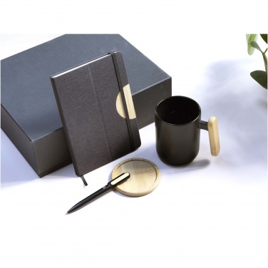 Logo trade promotional products image of: Laura A5 hard cover notebook and ballpoint pen gift set