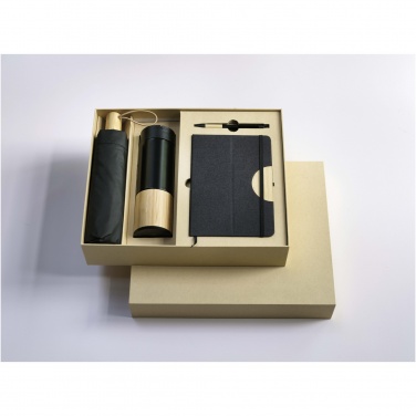 Logo trade promotional products image of: Carmen A5 hard cover notebook and ballpoint pen gift set