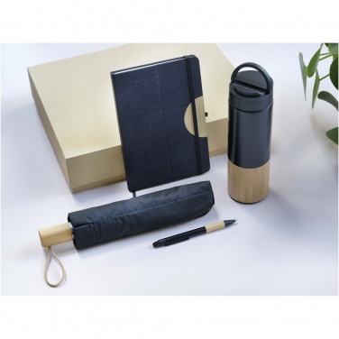 Logo trade promotional giveaway photo of: Carmen A5 hard cover notebook and ballpoint pen gift set