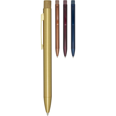 Logo trade promotional giveaways image of: Beatriz recycled brass ballpoint pen