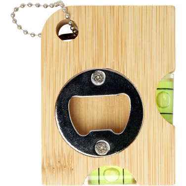 Logo trade promotional products picture of: Levo bamboo bottle opener with level 