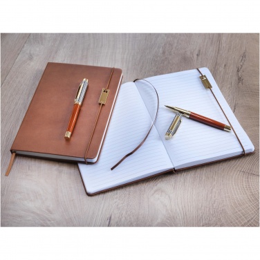 Logotrade promotional product picture of: Legato A5 notebook and rollerball pen set 