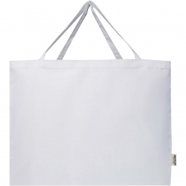 Logo trade advertising product photo of: Odessa 220 g/m² GRS recycled cotton large tote bag