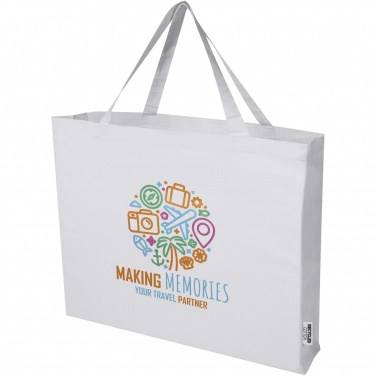 Logo trade promotional products image of: Odessa 220 g/m² GRS recycled cotton large tote bag