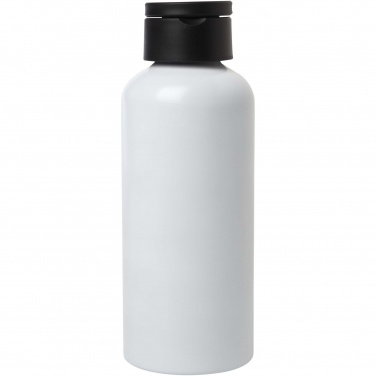 Logotrade promotional product image of: Trinity 600 ml RCS certified recycled aluminium water bottle with RPET lid