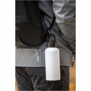 Logo trade promotional product photo of: Trinity 600 ml RCS certified recycled aluminium water bottle with RPET lid