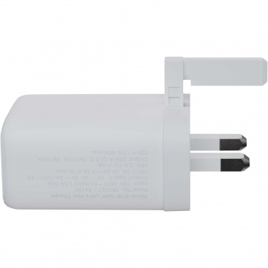 Logo trade corporate gifts image of: Xtorm XEC067G GaN² Ultra 67W wall charger - UK plug