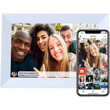 Logo trade promotional giveaways image of: Prixton Prado 10" Frameo wifi digital photo frame