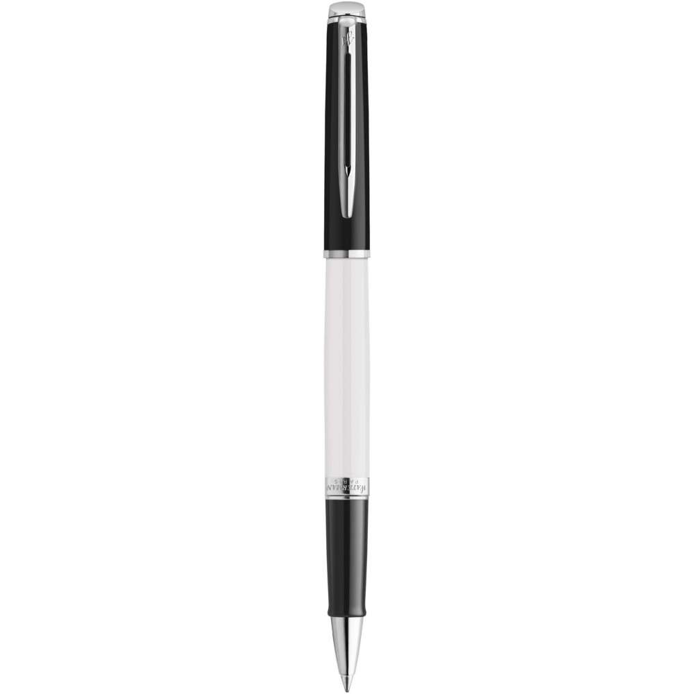 Logo trade promotional gifts image of: Hemisphere colour blocking rollerball pen with palladium trim