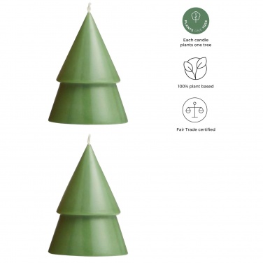 Logotrade advertising products photo of: Originalhome Xmas tree candle set of 2 - M