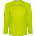 Montecarlo long sleeve men's sports t-shirt, Fluor Yellow