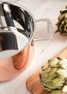 Logo trade business gifts image of: VINGA Baron copper saucepan