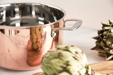 Logo trade corporate gifts picture of: VINGA Baron copper saucepan