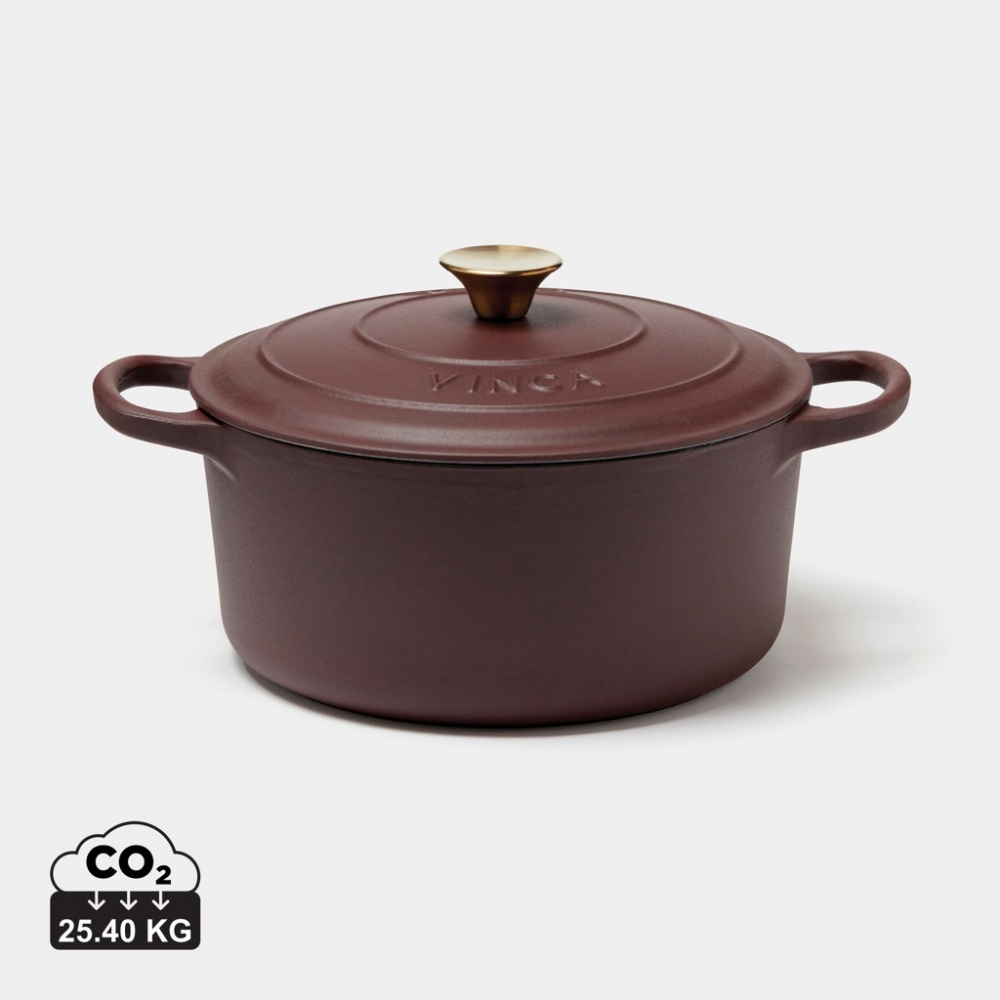 Logo trade promotional products picture of: VINGA Monte enameled cast iron pot 5.5L