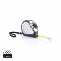 Chrome plated auto stop tape measure, black