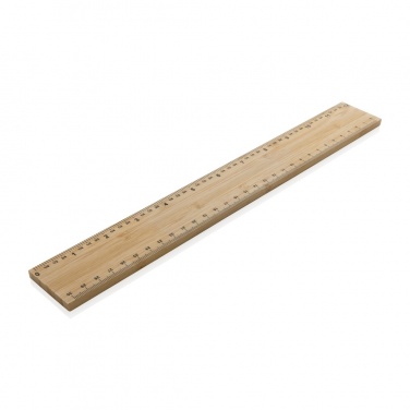 Logo trade promotional products picture of: Timberson extra thick 30cm double sided bamboo ruler